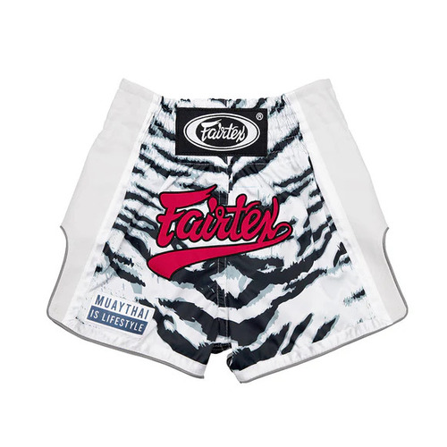 FAIRTEX - "White Tiger" Kids Muay Thai Shorts (BSK2103) - 4-6yrs