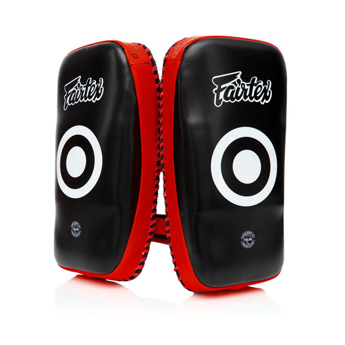 FAIRTEX - Standard Curved Thai Pads - Black/Red (KPLC2)