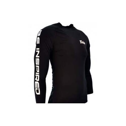 FAIRTEX - Long Sleeve Rash Guard - Black (RG1) - Small