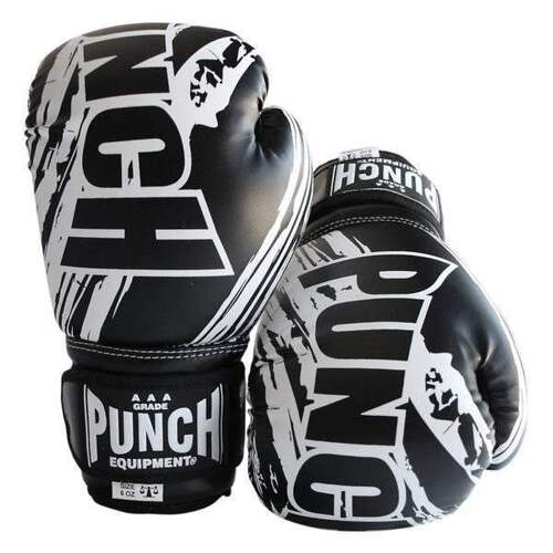 PUNCH - 6oz Junior AAA Boxing Gloves - Black