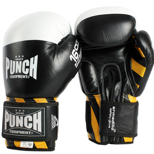 PUNCH - Armadillo Safety Boxing Gloves V30 - Black/12oz