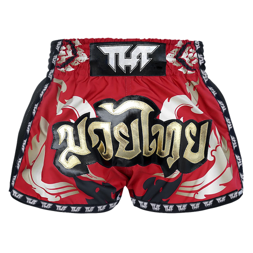 TUFF - Red Yantra Retro Muay Thai Shorts - Small