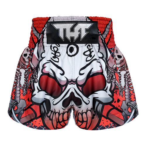 TUFF - Black Devil Skull Thai Boxing Shorts - Small