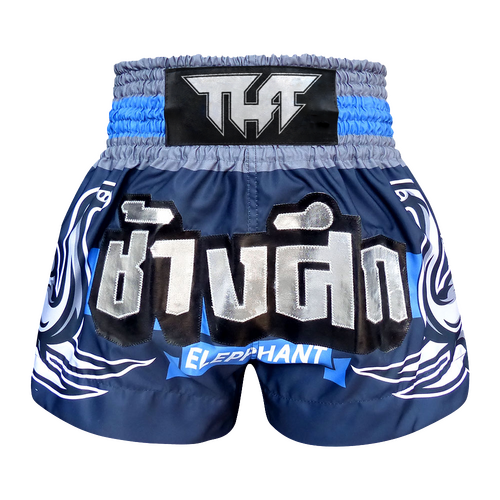 TUFF - Blue War Elephant Thai Boxing Shorts - Medium