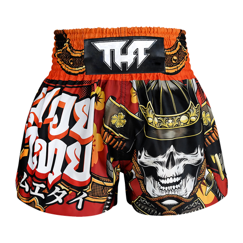 TUFF - Samurai Skull Thai Boxing Shorts - Extra Extra Small