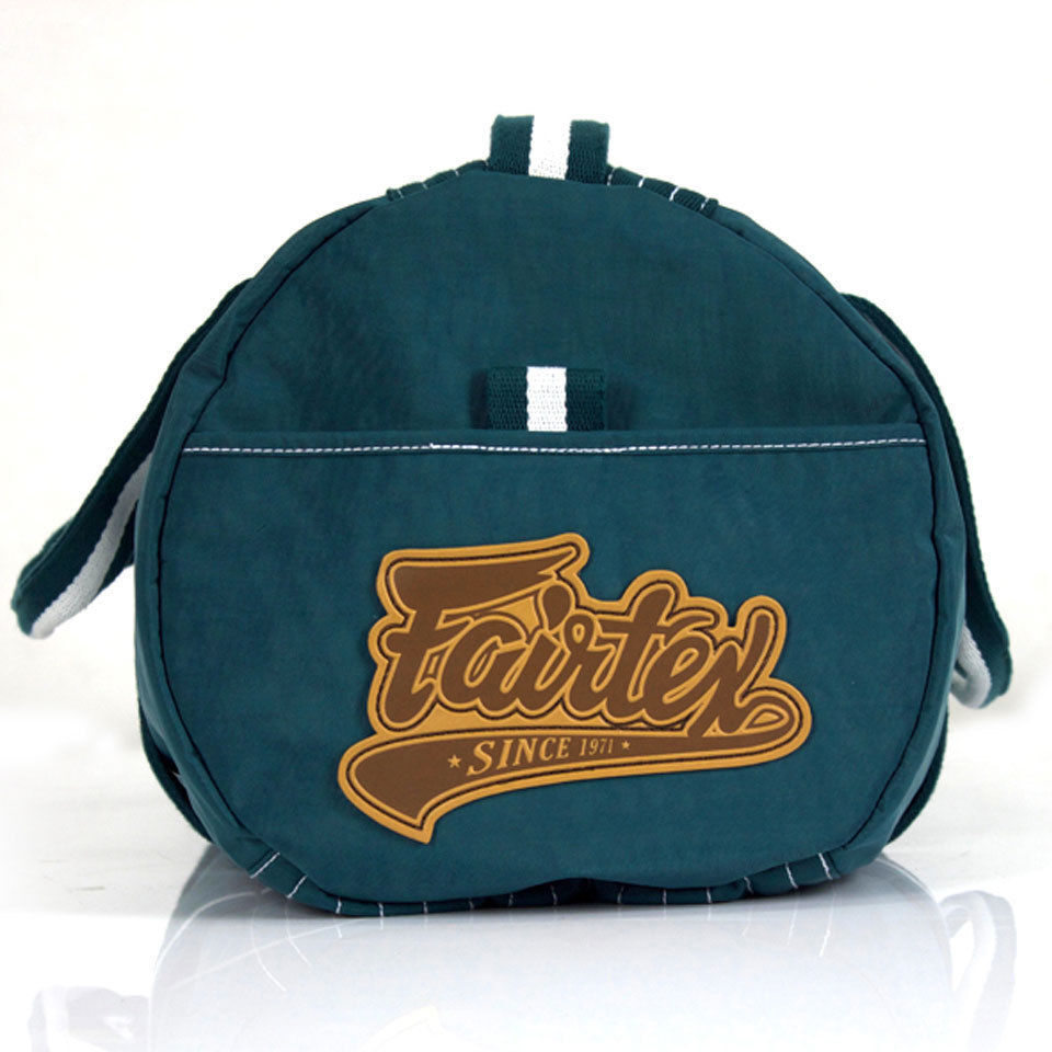 Green bag with 'Fairtex' logo on a white background
