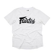 White t-shirt with 'Fairtex' logo on a white background
