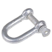 Metal shackle on a white background