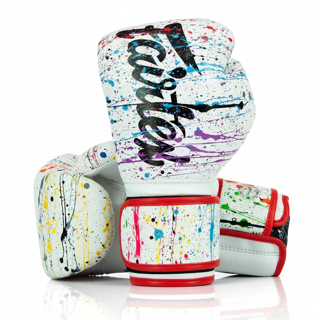 Fairtex BGV14 Painter/White Boxing Gloves | Art Collection | Muay