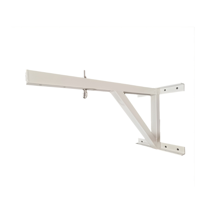 White metal wall bracket on a white background